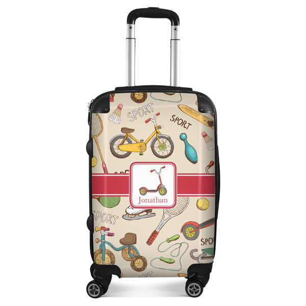 Custom Vintage Sports Suitcase - 20" Carry On (Personalized)