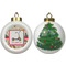 Vintage Sports Ceramic Christmas Ornament - X-Mas Tree (APPROVAL)