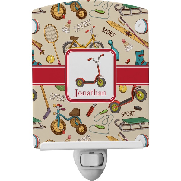 Custom Vintage Sports Ceramic Night Light (Personalized)