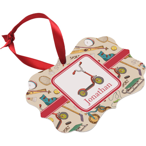 Vintage Sports Christmas Ornament