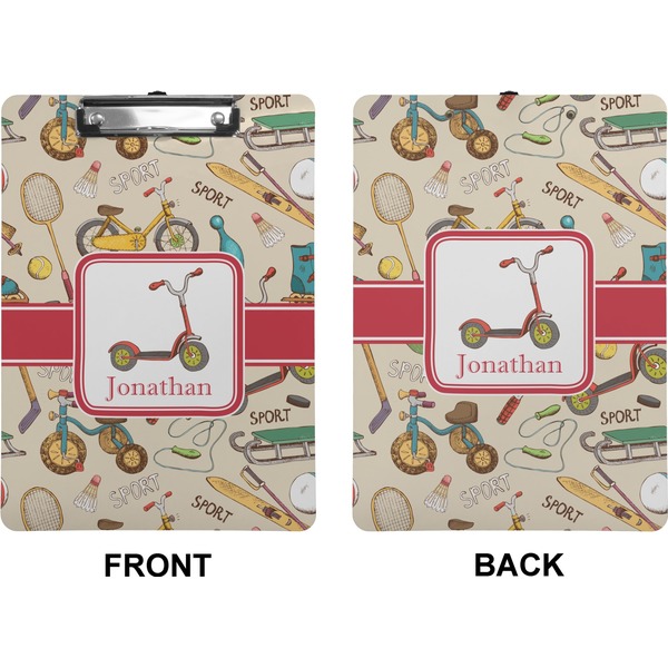 Vintage Sports Clipboard (Letter) (Front + Back)