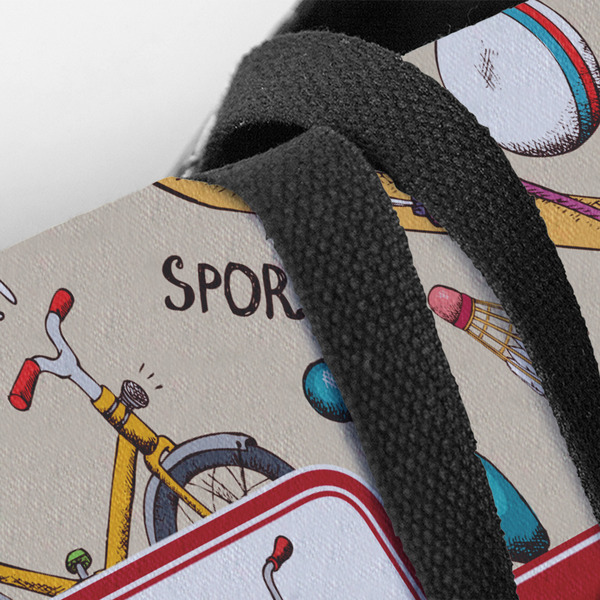Vintage Sports Closeup of Tote w/Black Handles