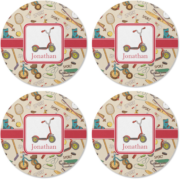 Vintage Sports Coaster Round Rubber Back - Apvl