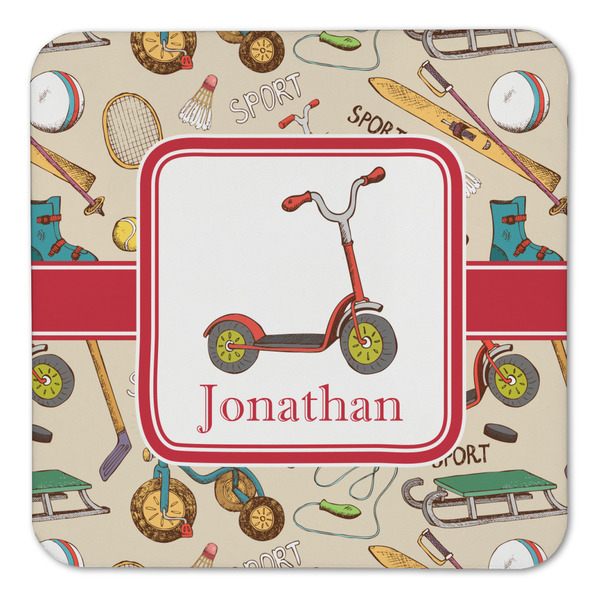 Vintage Sports Coaster Set - FRONT (one)