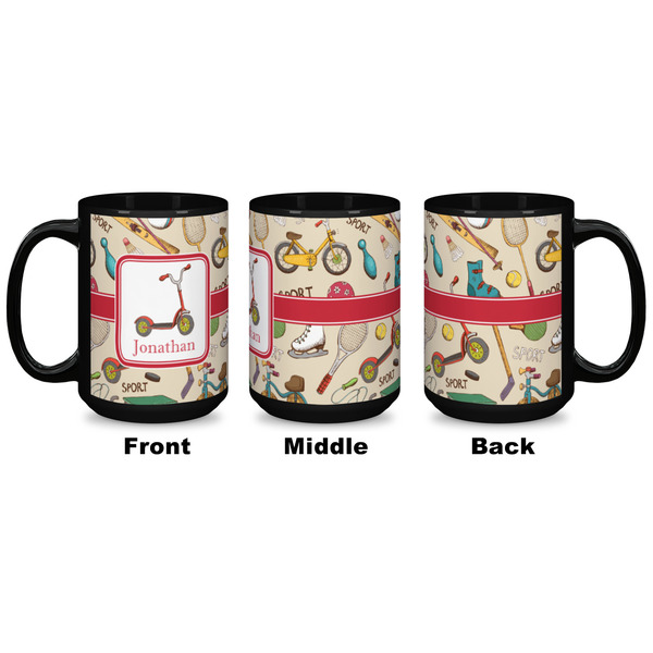 Vintage Sports Coffee Mug - 15 oz - Black APPROVAL