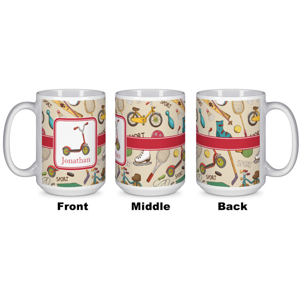 Vintage Sports Coffee Mug - 15 oz - White APPROVAL