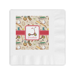 Vintage Sports Coined Cocktail Napkins (Personalized)