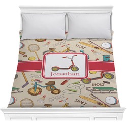 Vintage Sports Comforter - Full / Queen (Personalized)