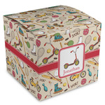 Vintage Sports Cube Favor Gift Boxes (Personalized)