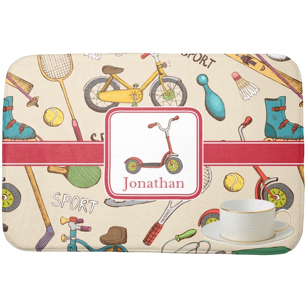 Vintage Sports Dish Drying Mat