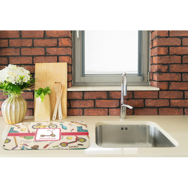 Vintage Sports Dish Drying Mat - LIFESTYLE 2