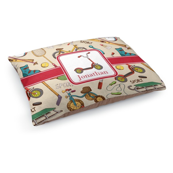 Custom Vintage Sports Dog Bed - Medium w/ Name or Text