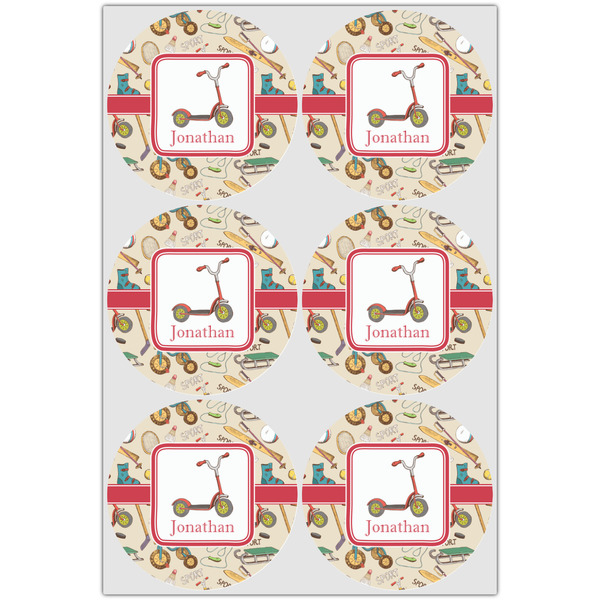 Vintage Sports Drink Topper - XLarge - Set of 6