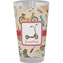 Vintage Sports Pint Glass - Full Color (Personalized)