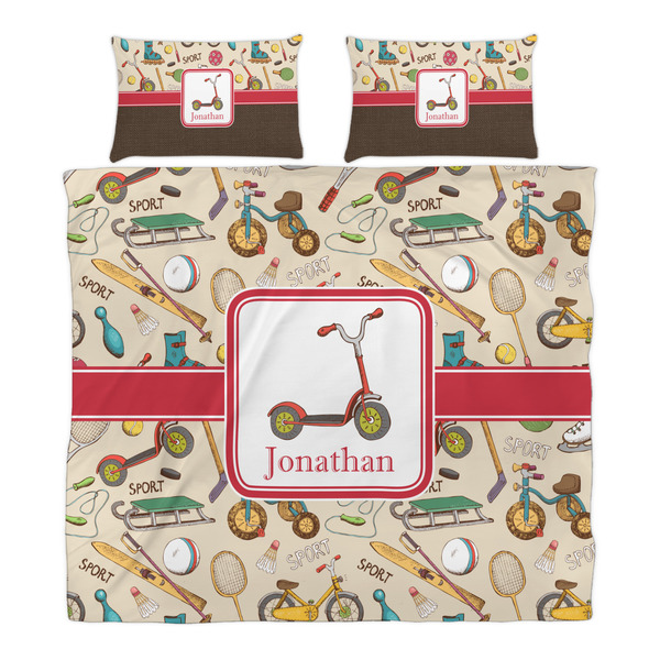 Vintage Sports Duvet Cover Set - King - Alt Approval