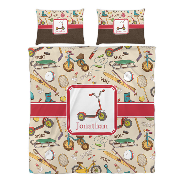 Vintage Sports Duvet cover Set - Queen - Alt Approval