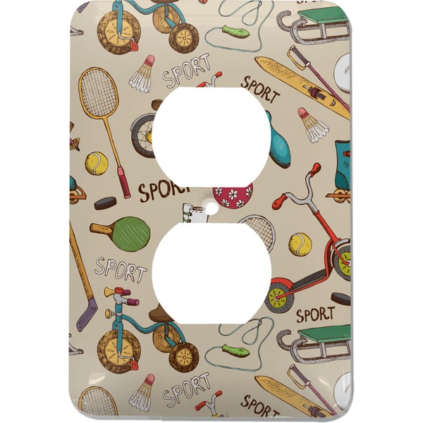 Custom Vintage Sports Electric Outlet Plate