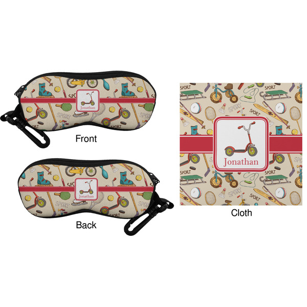 Vintage Sports Eyeglass Case & Cloth (Approval)