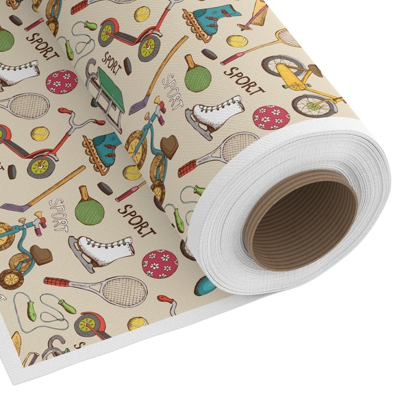 Custom Vintage Sports Fabric by the Yard - Spun Polyester Poplin