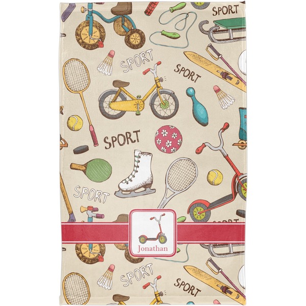 Vintage Sports Finger Tip Towel - Full View