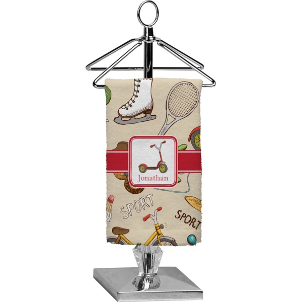 Custom Vintage Sports Finger Tip Towel - Full Print (Personalized)