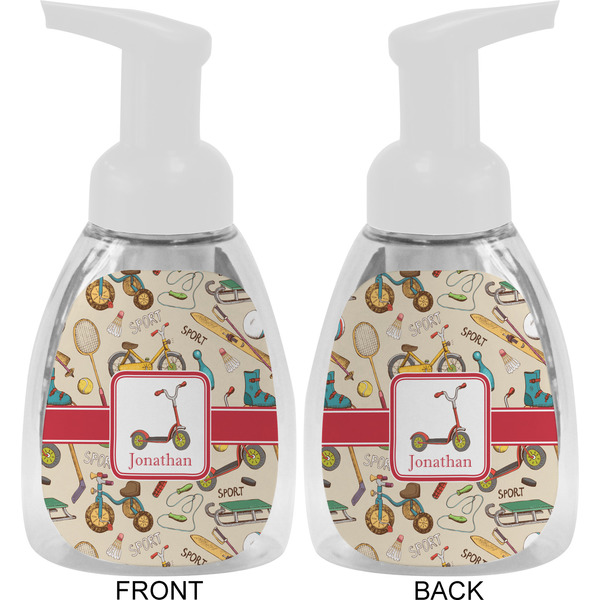 Vintage Sports Foam Soap Bottle Approval - White