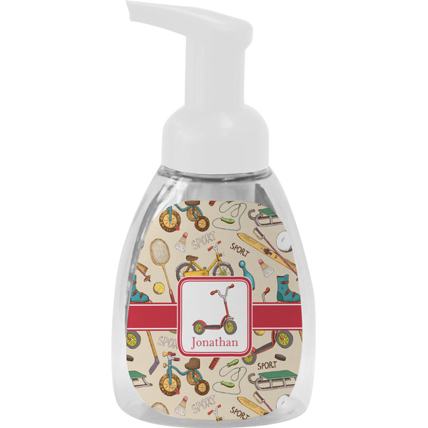 Custom Vintage Sports Foam Soap Bottle (Personalized)