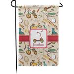 Vintage Sports Small Garden Flag - Single Sided w/ Name or Text