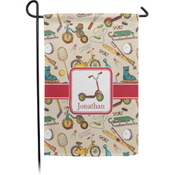 Vintage Sports Small Garden Flag - Single Sided w/ Name or Text