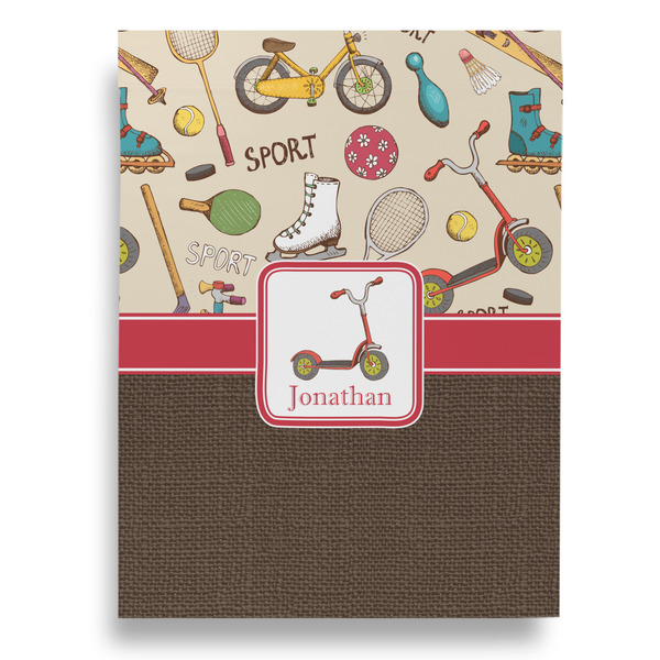 Vintage Sports Garden Flags - Large - Double Sided - BACK