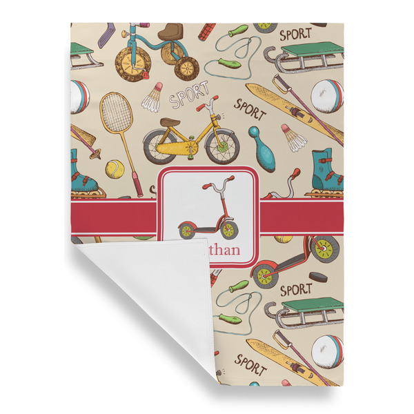 Vintage Sports Garden Flags - Large - Single Sided - FRONT FOLDED