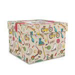 Vintage Sports Gift Box with Lid - Canvas Wrapped - Medium (Personalized)