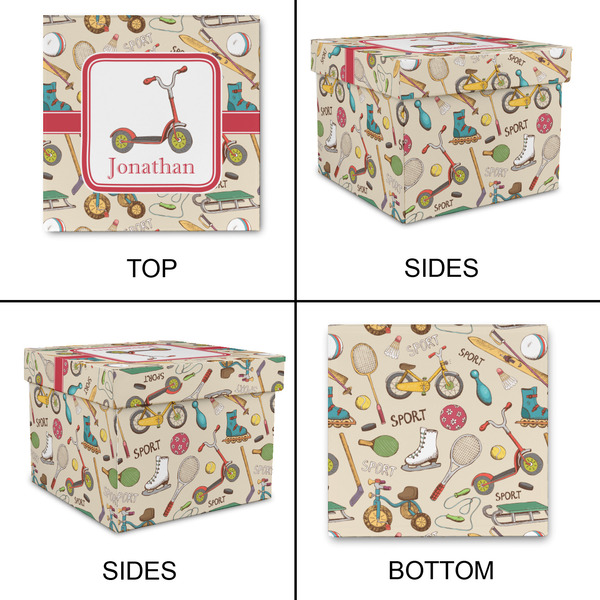 Vintage Sports Gift Boxes with Lid - Canvas Wrapped - Small - Approval