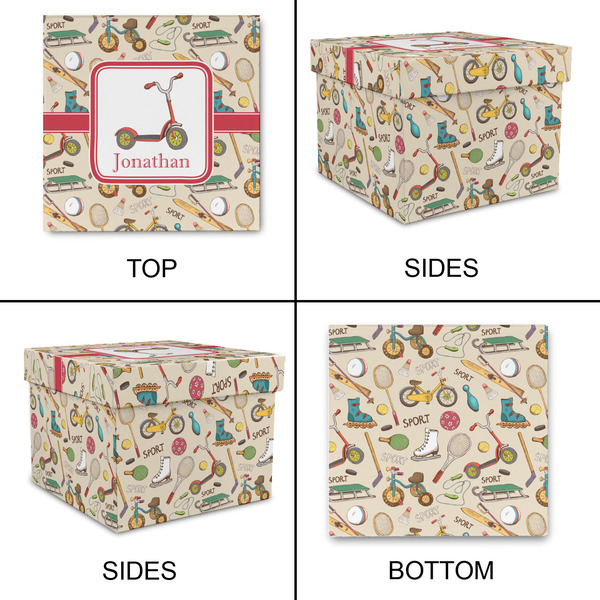 Vintage Sports Gift Boxes with Lid - Canvas Wrapped - X-Large - Approval