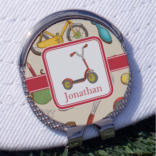 Custom Vintage Sports Golf Ball Marker - Hat Clip