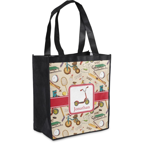 Custom Vintage Sports Grocery Bag (Personalized)