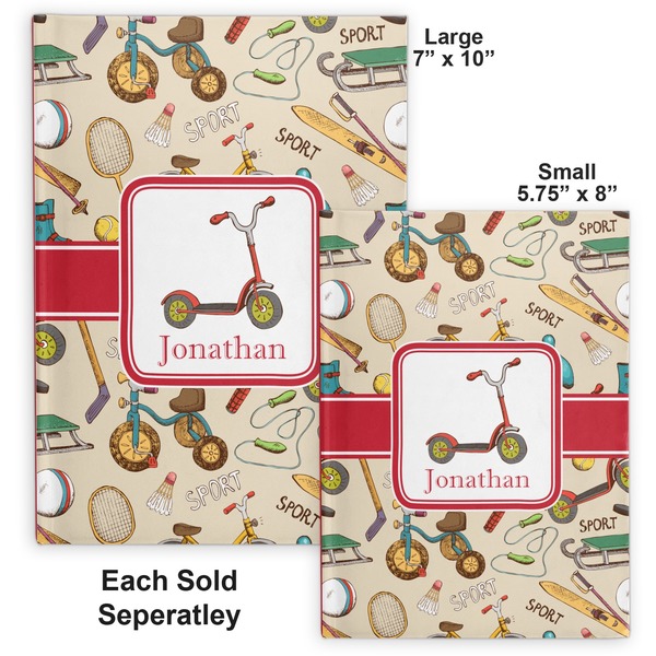 Vintage Sports Hard Cover Journal - Compare