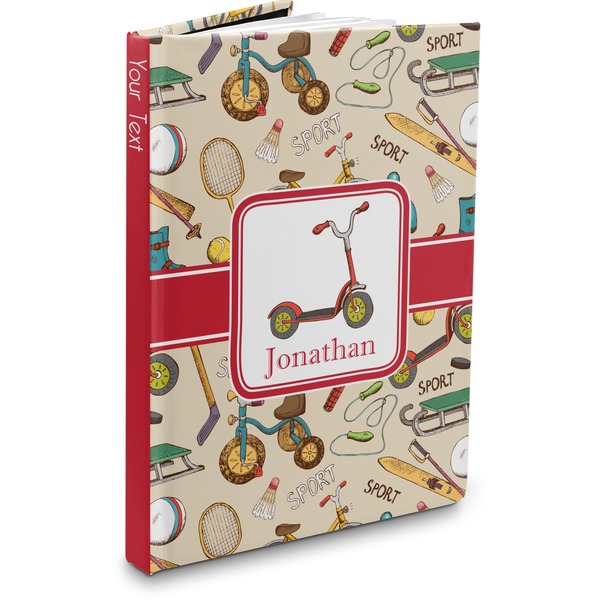 Custom Vintage Sports Hardbound Journal (Personalized)