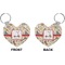 Vintage Sports Heart Keychain (Front + Back)