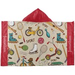 Vintage Sports Kids Hooded Towel (Personalized)
