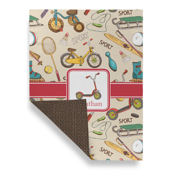 Vintage Sports House Flags - Double Sided - FRONT FOLDED