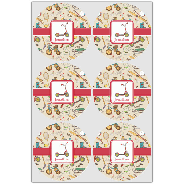 Vintage Sports Icing Circle - Large - Set of 6