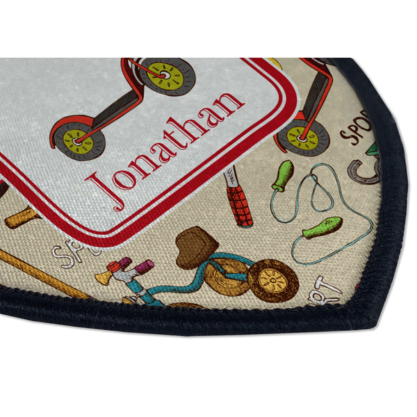 Vintage Sports Iron on Shield 3 Detail