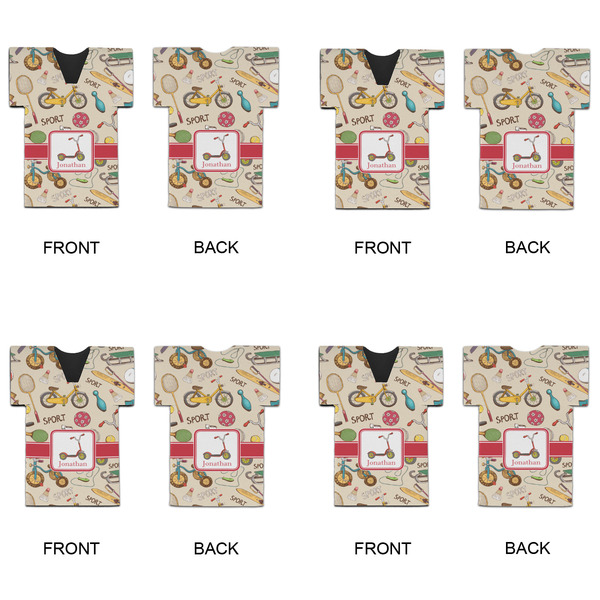 Vintage Sports Jersey Bottle Cooler - Set of 4 - APPROVAL