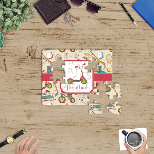 Vintage Sports Jigsaw Puzzle 30 Piece - In Context