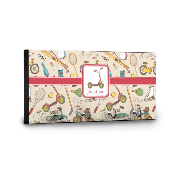 Vintage Sports Key Hanger - Front View with Hooks