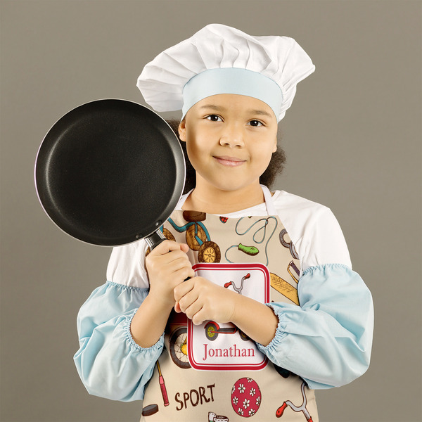 Vintage Sports Kid's Aprons - Medium - Lifestyle
