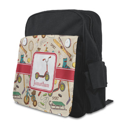 Vintage Sports Preschool Backpack (Personalized)