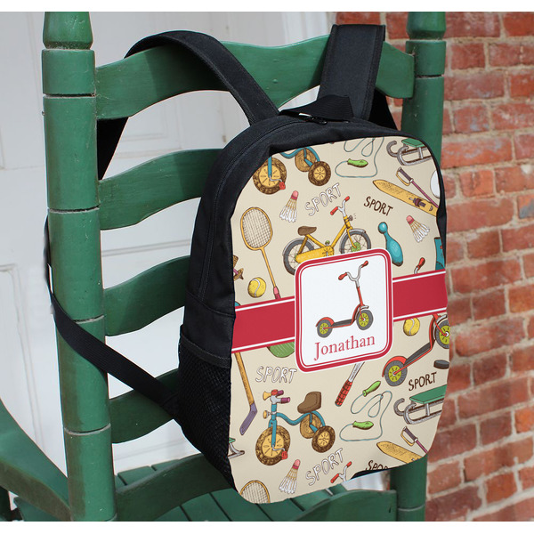 Vintage Sports Kids Backpack - In Context