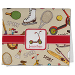 Vintage Sports Kitchen Towel - Poly Cotton w/ Name or Text